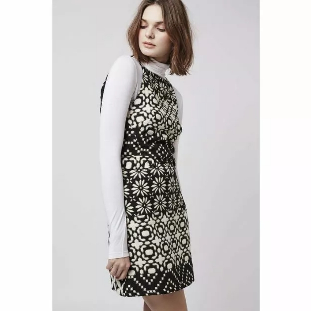 Topshop daisy jacquard dress NWT